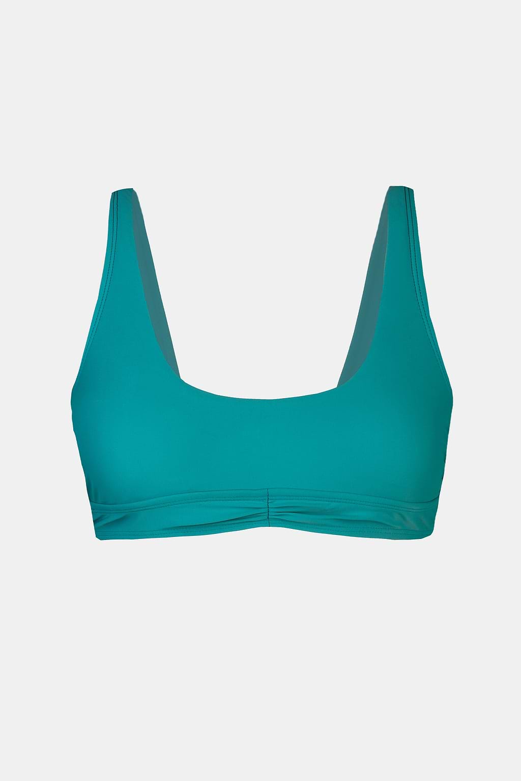 Bralette con lazo y borlas en la espalda fruncida de Boho Rhapsody