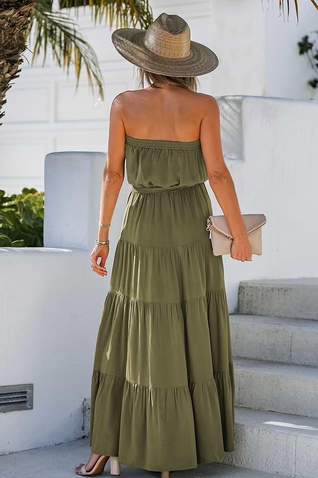 princess polly baby blue dress Show Me Your MuMu | Dresses | Show Me Your Mumu Taylor Tube Maxi Dress In  Chocolate Luxe Satin L main image 1
