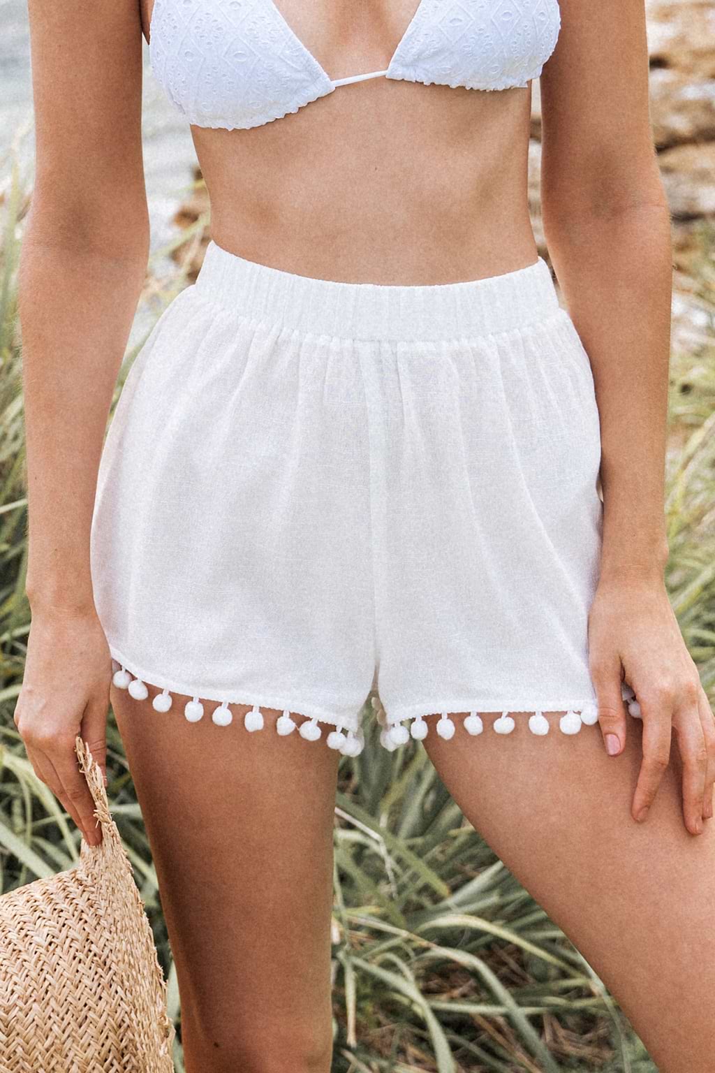 Pom Pom Cover-Up Shorts