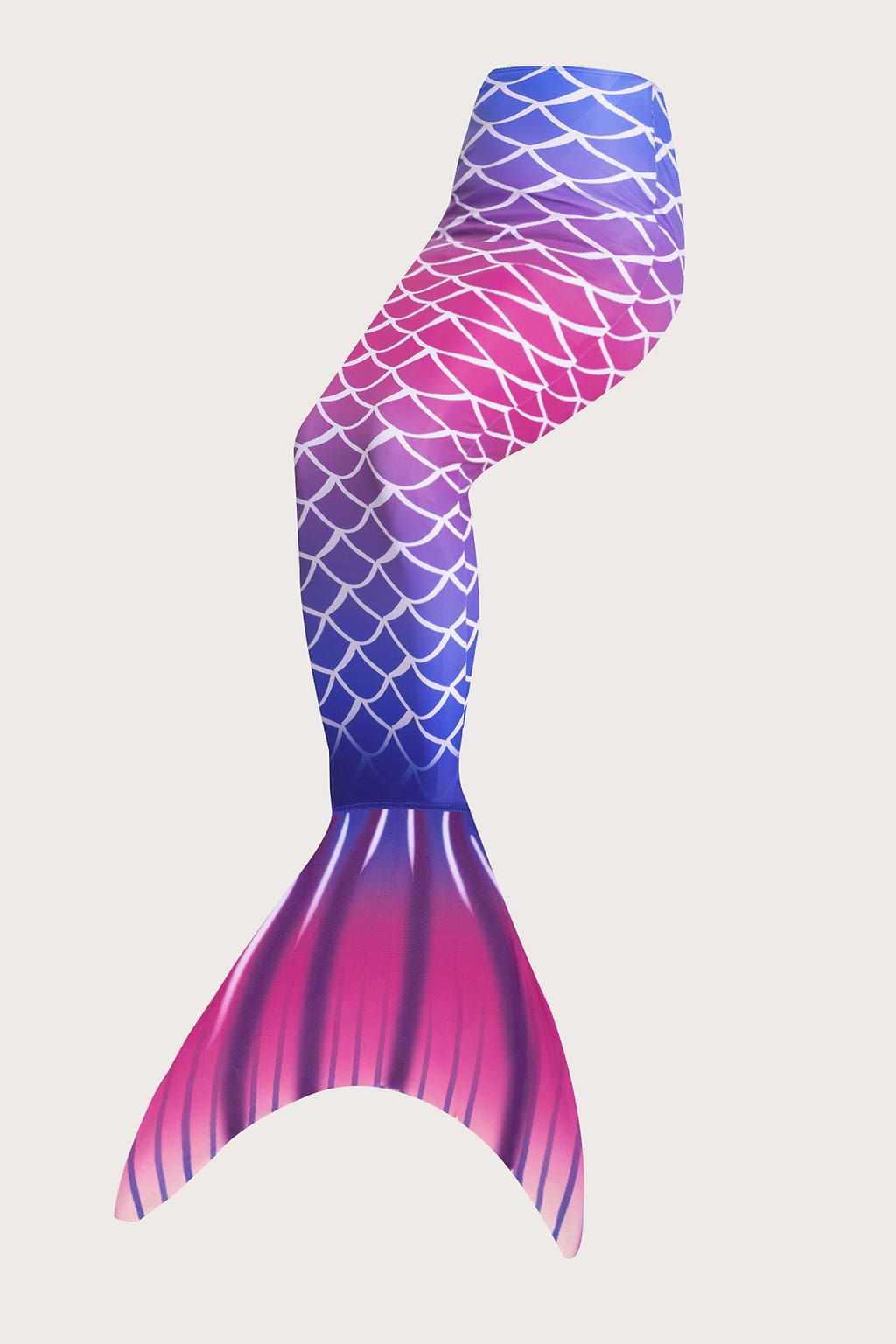 Mermaid Print High Waist Swim Maxi Skirt