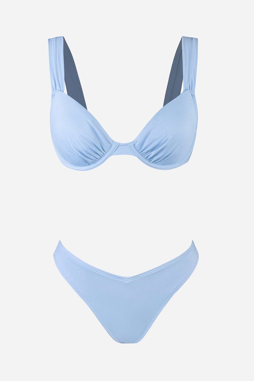 X STASSIE Crystal Waters Underwire Top & V-Cut Hipster Bikini Set