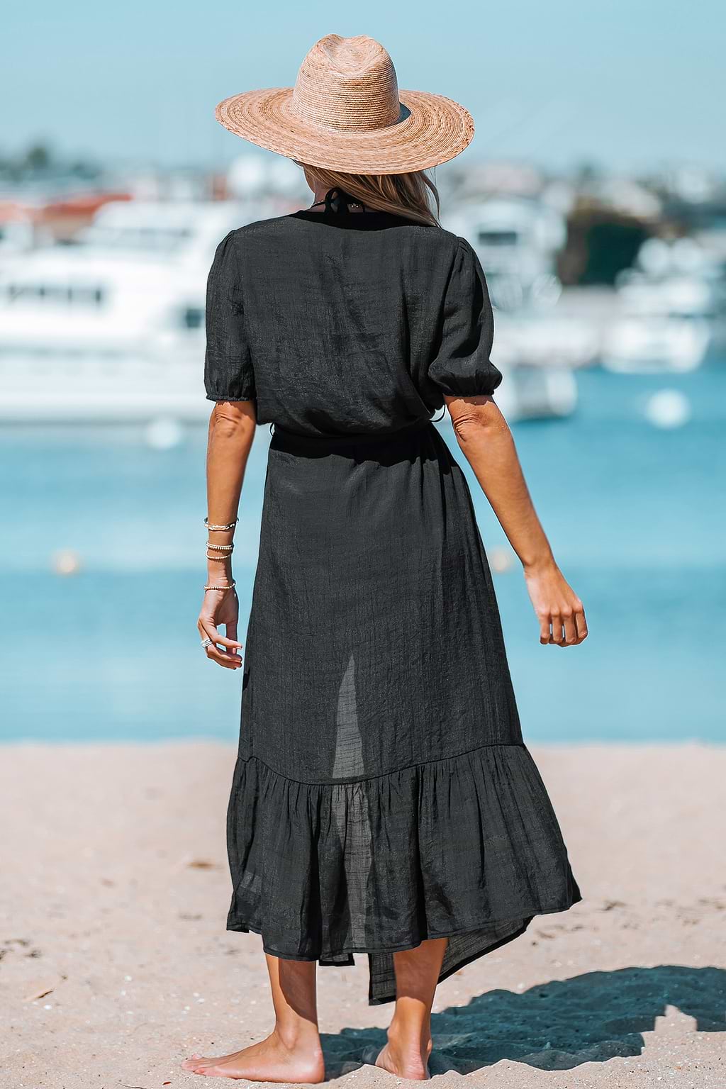 Moon & Spoon Leopard Print Swim Cover-Up Kimono