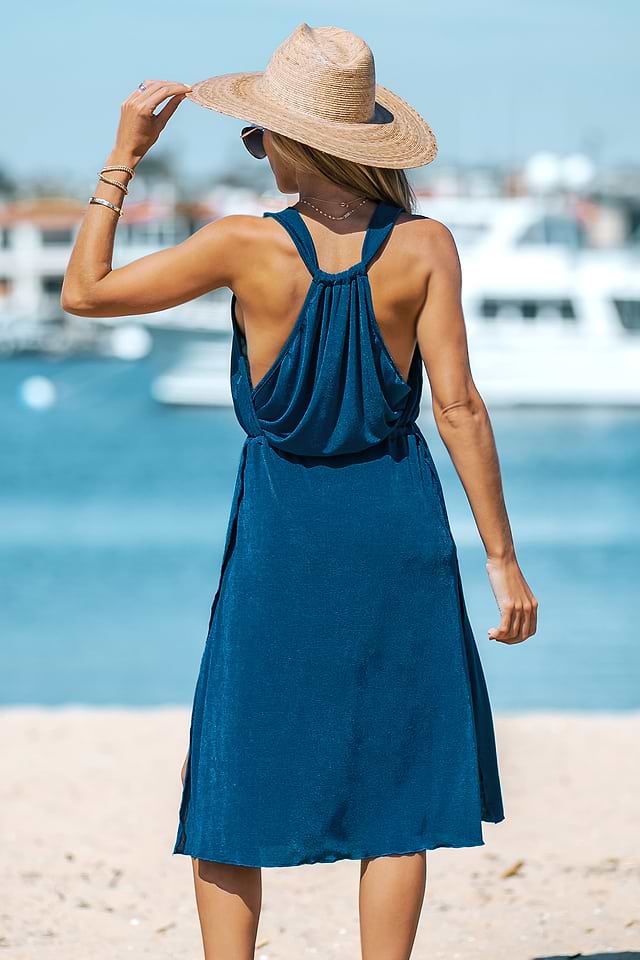 Backless Drawstring Cover-Up Dress Backless Drawstring Cover-Up Dress