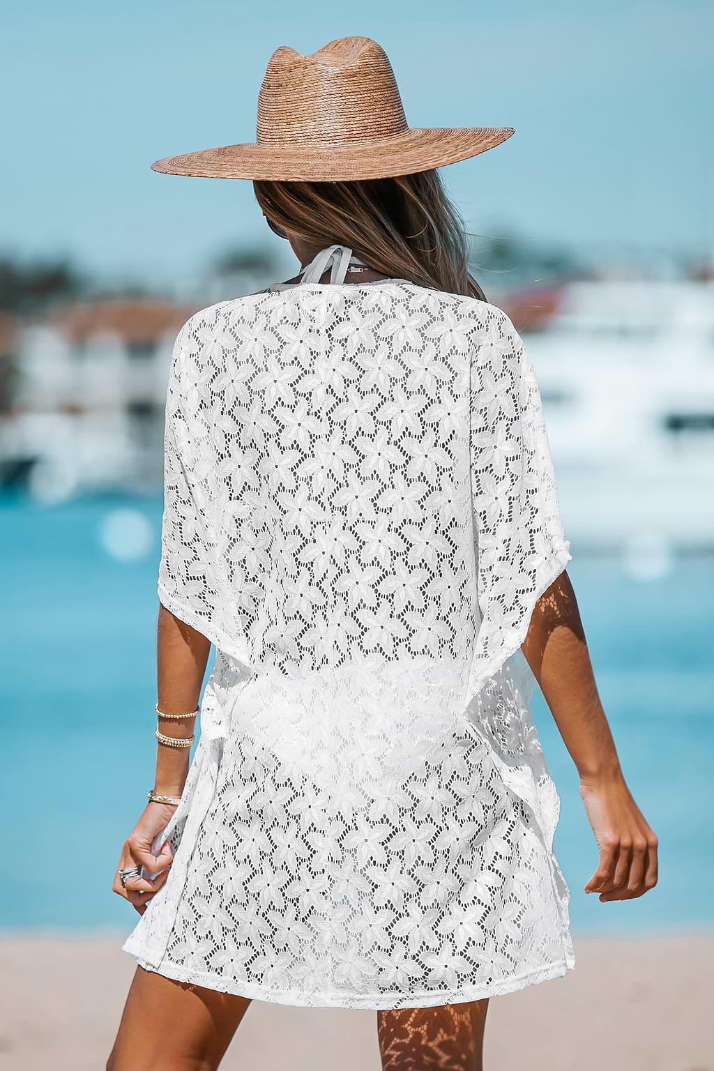 Floral Cover-Up Mini Dress