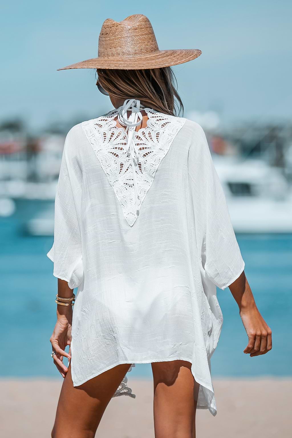 Floral Lace Cover-Up Kimono