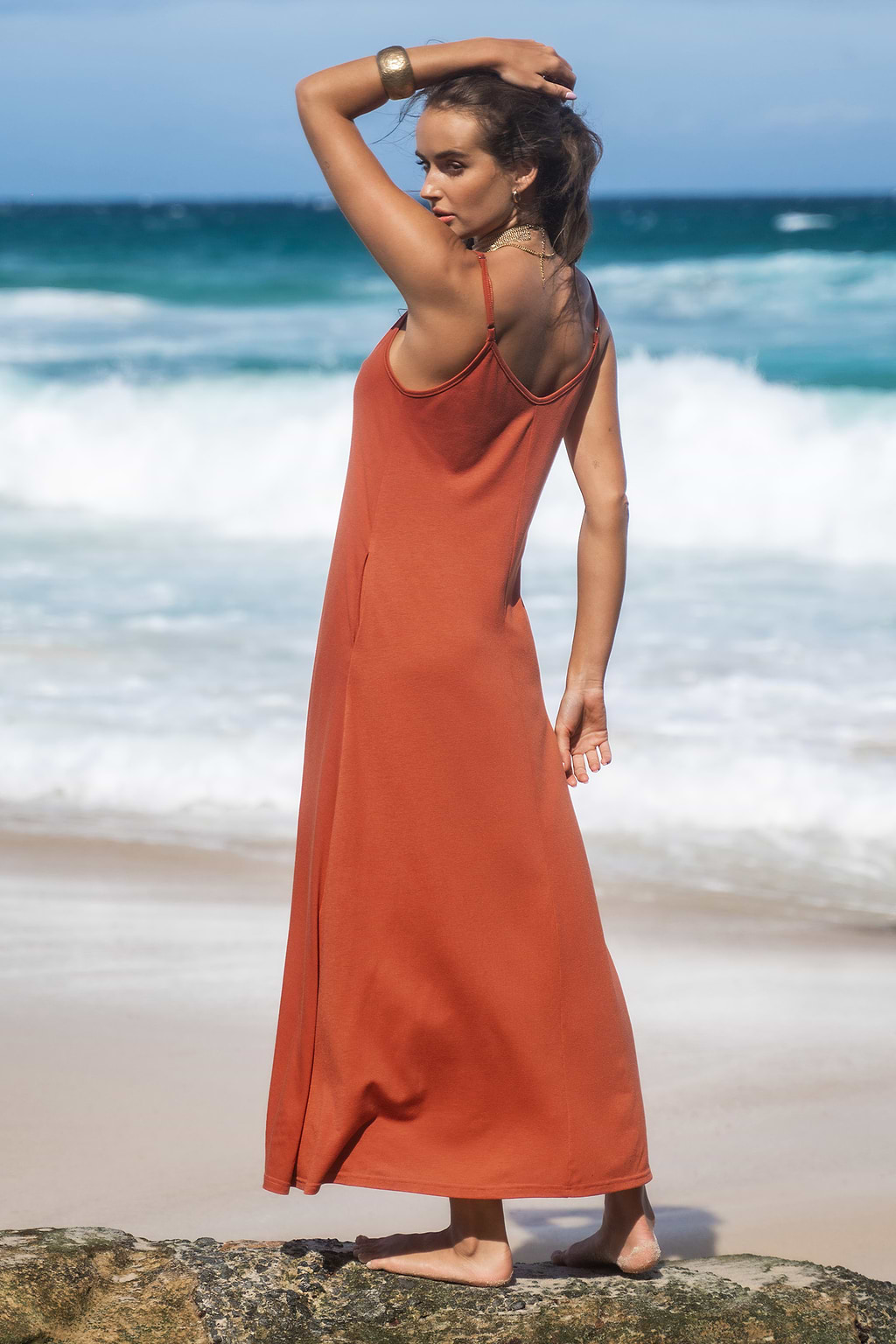 V-Neck Cami Maxi Dress