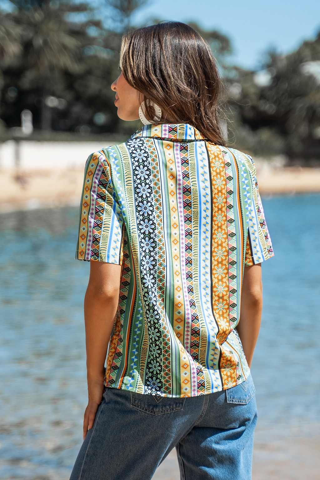 Floral Patternblock Shirt