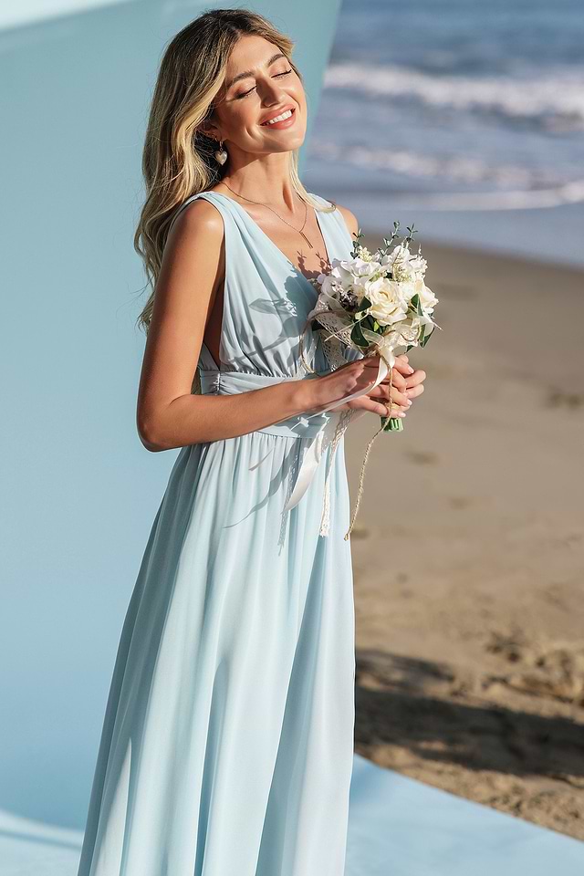 Something Blue Chiffon Maxi Dress Something Blue Chiffon Maxi Dress