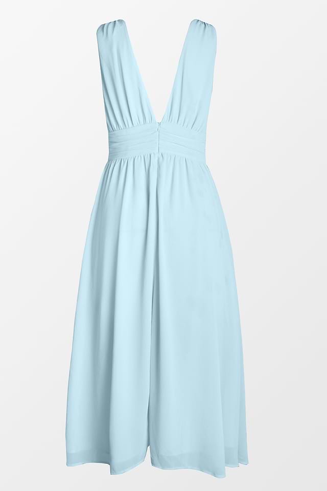 Something Blue Chiffon Maxi Dress