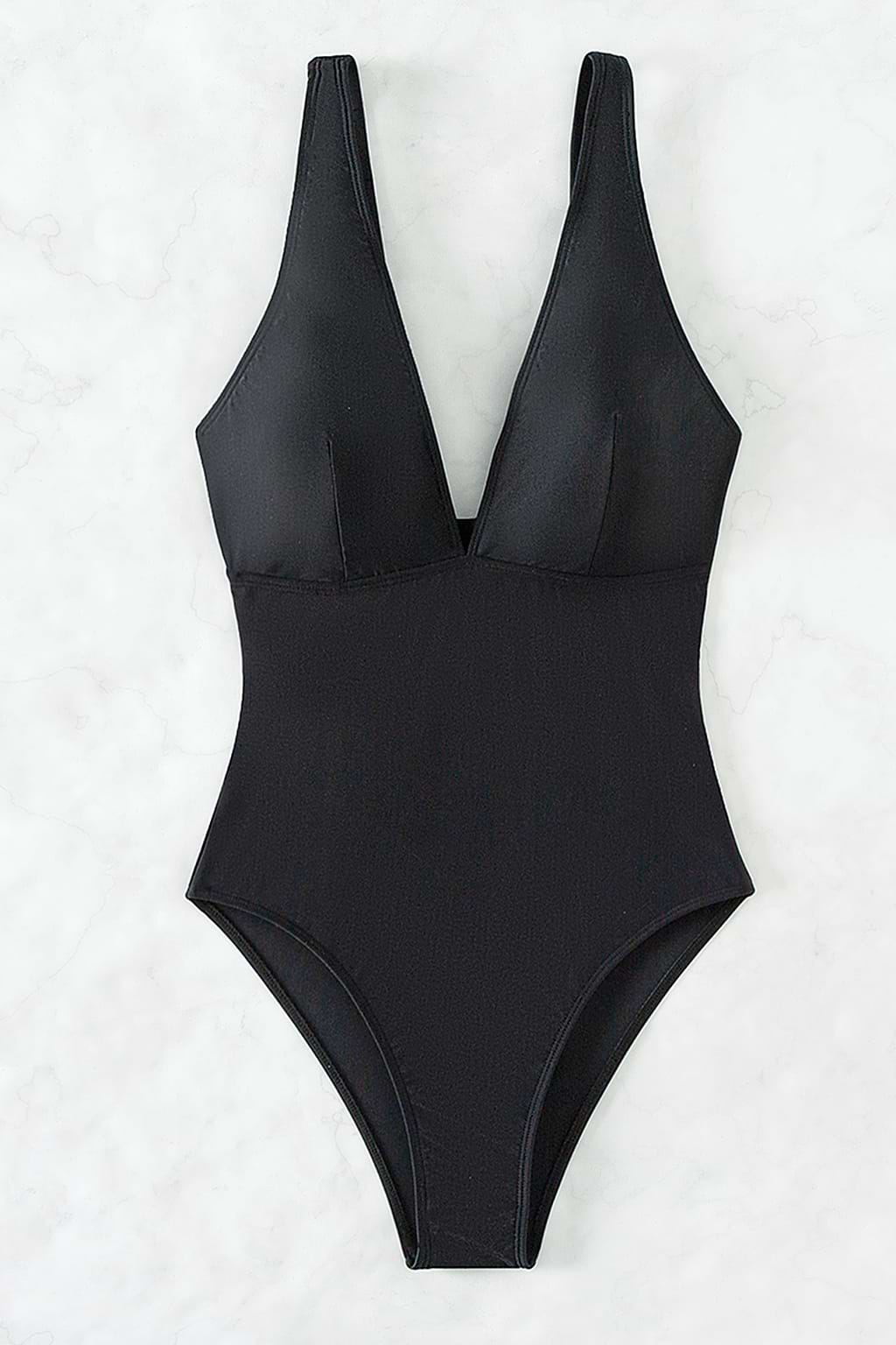 Plunge One Piece Swimsuit