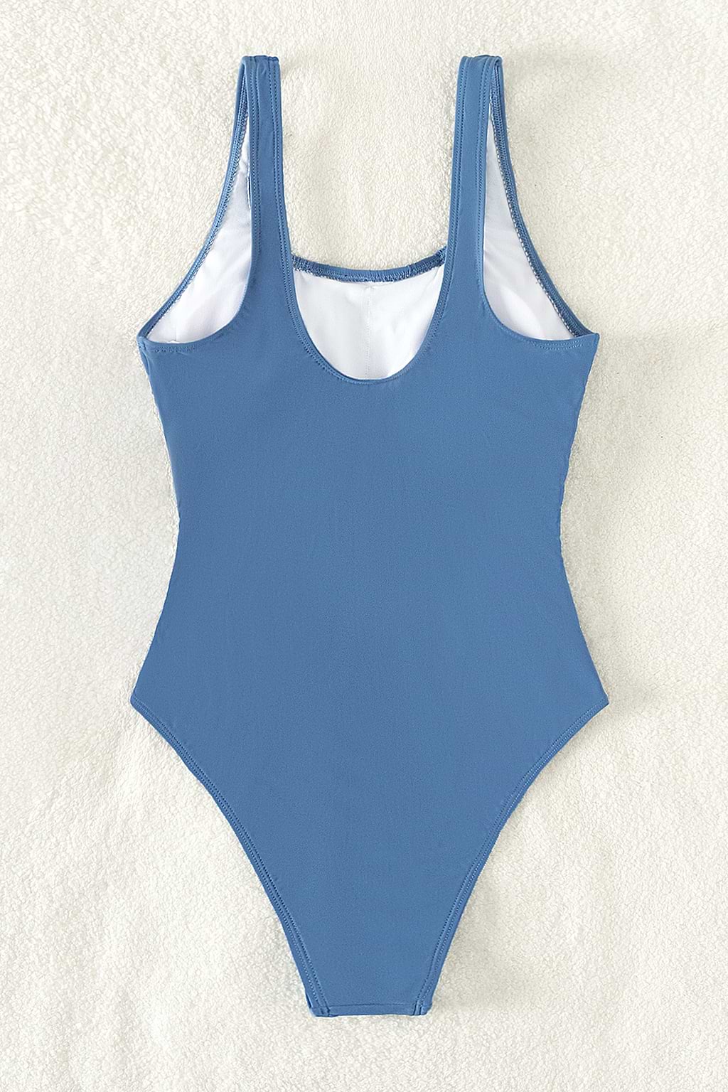 Ruched Cheeky High Cut One Piece Swimsuit