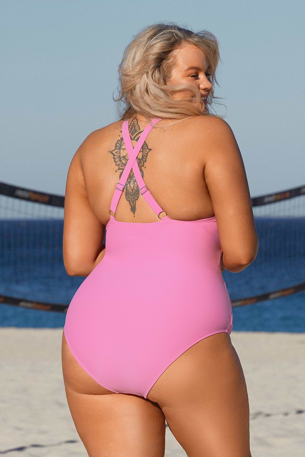 Emerge Ruched Sweetheart Plus Size One Piece Swimsuit