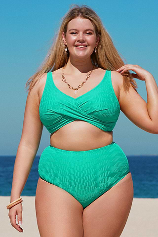 Cupshe Sito Ufficiale Slip Bikini Taglie Forti A Vita Alta