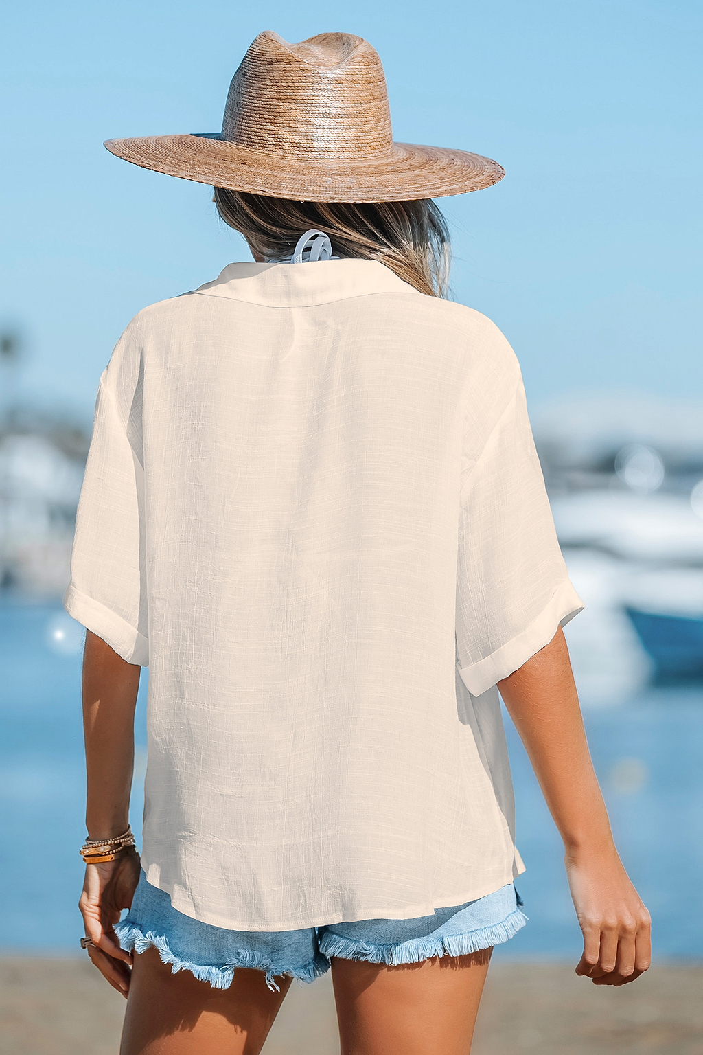 Buttoned Cover-Up Shirt