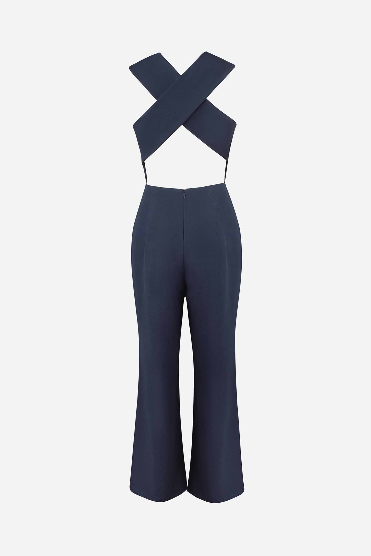 Shapewear Lace Deep V-Neck Sculpting Wide Leg Jumpsuit