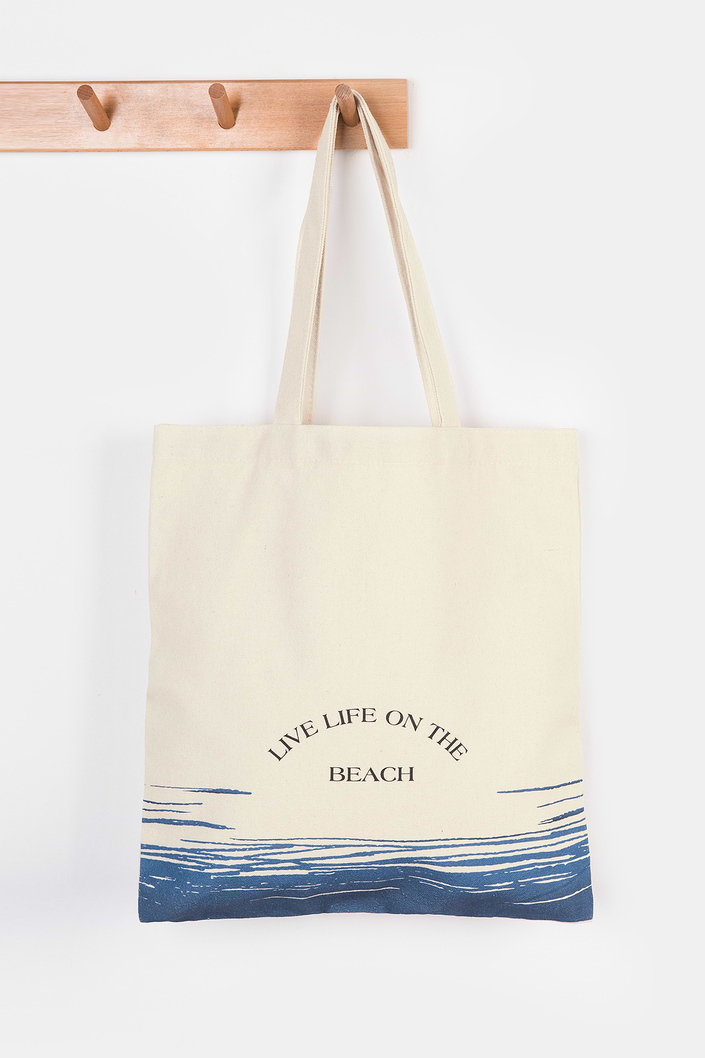 Live Life on the Beach Graphic Tote Bag