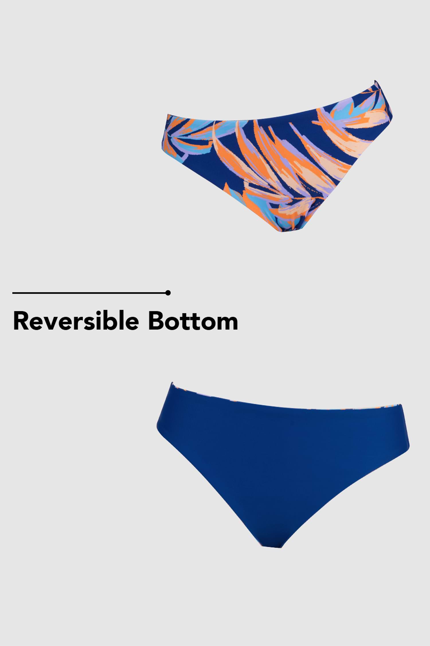 トリースポーツ xs Tropical Cross Back Top & Reversible Low-Rise Bikini Set