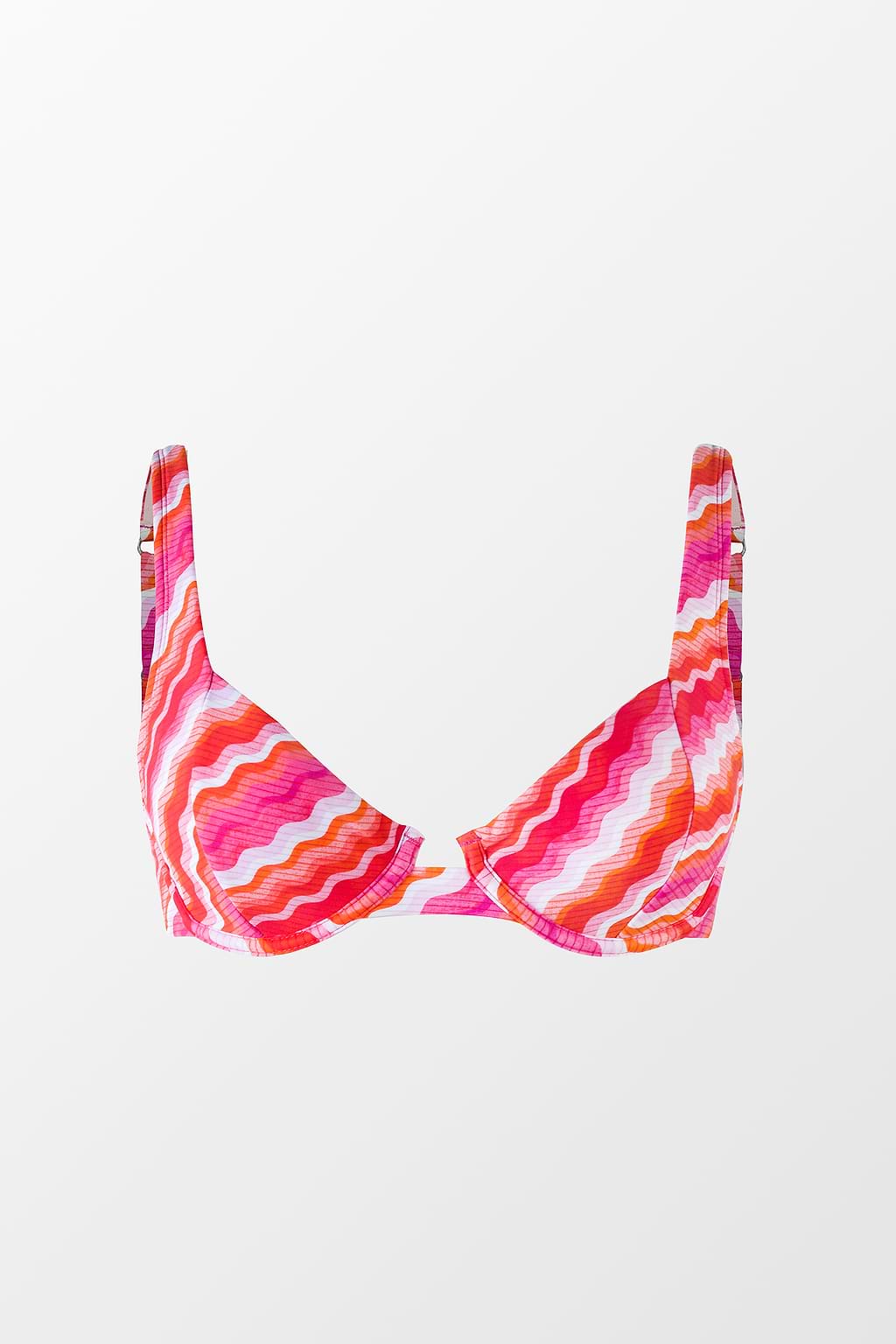 Bias Stripe Italian Romance Underwire Bikini Top
