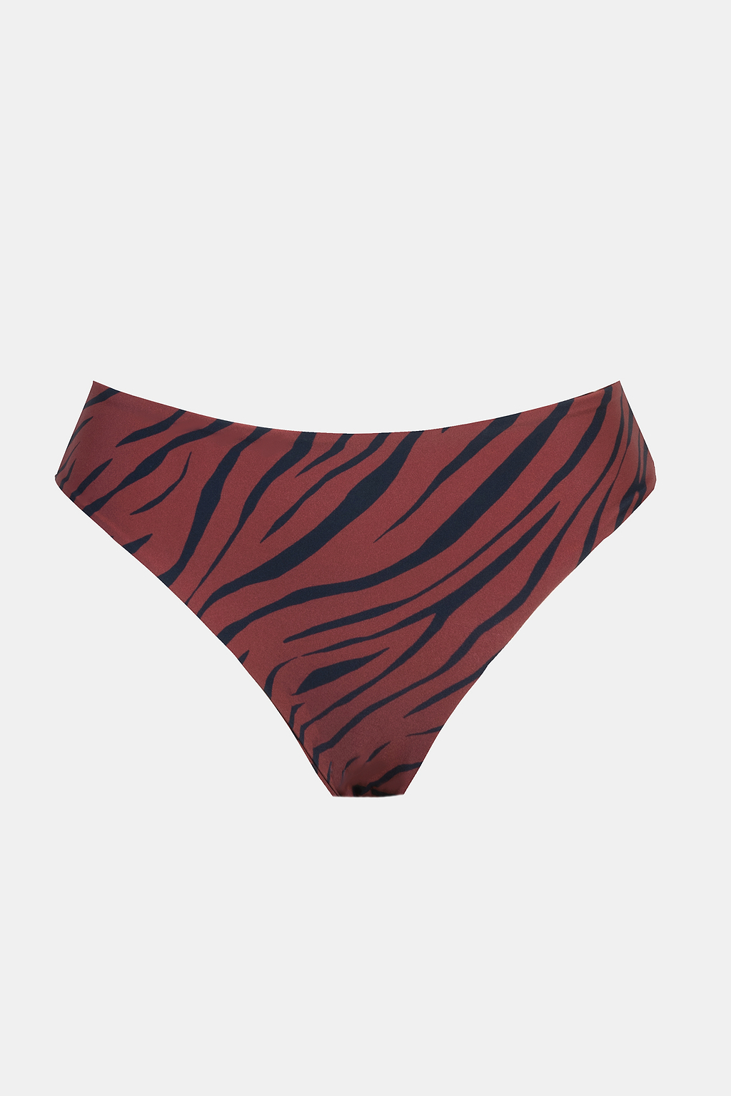 Reversible Zebra Mid Rise Hipster-Bikinihose