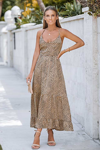 Ayana Lace-up Backless Maxi Slip Dress Ayana Lace-up Backless Maxi Slip Dress