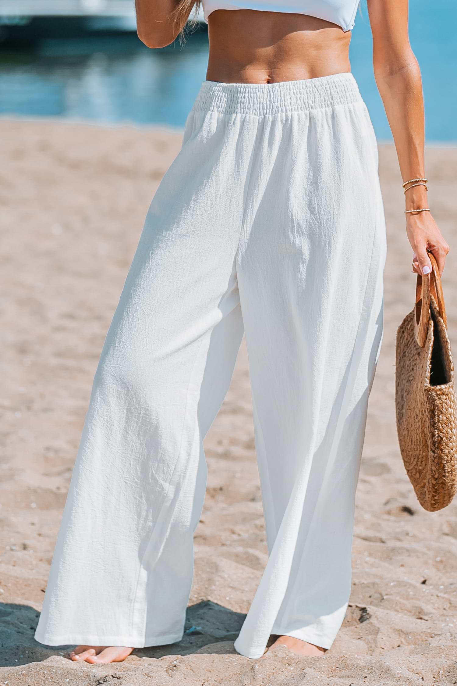 ミッチー、マルチカバー Sunshine Smocked Cover-Up Pants