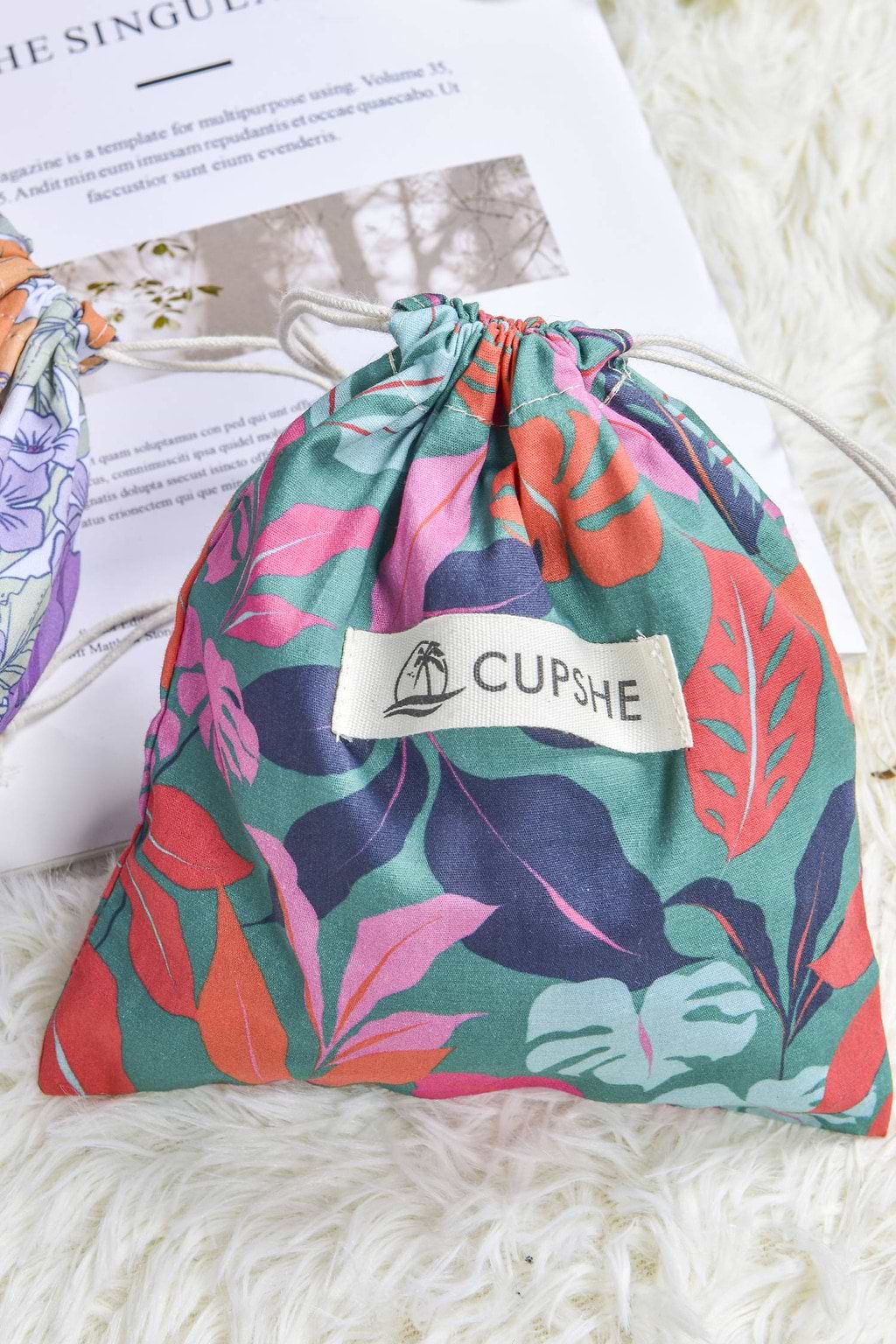 Carry Me Away Drawstring Bucket Bag