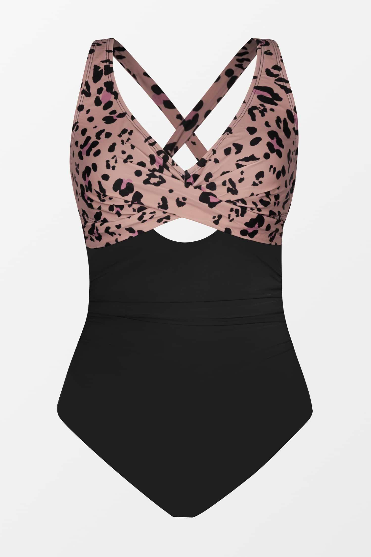 CUPSHE カップシー Cutout Mesh Tummy Control ワンピース 水着 Black Cutout Mesh Tummy Control One-Piece