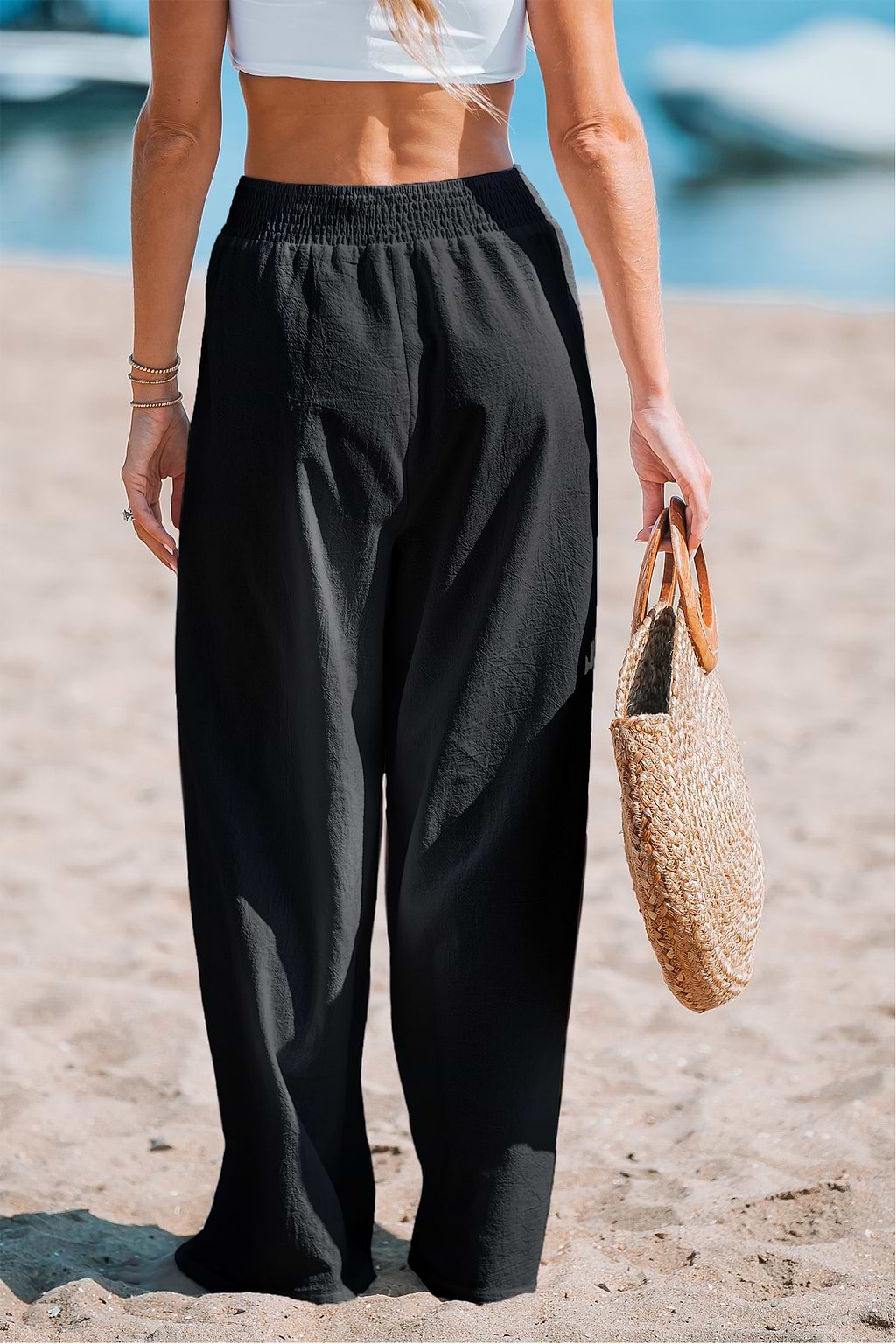 Sunshine Smocked Wide Leg Pants