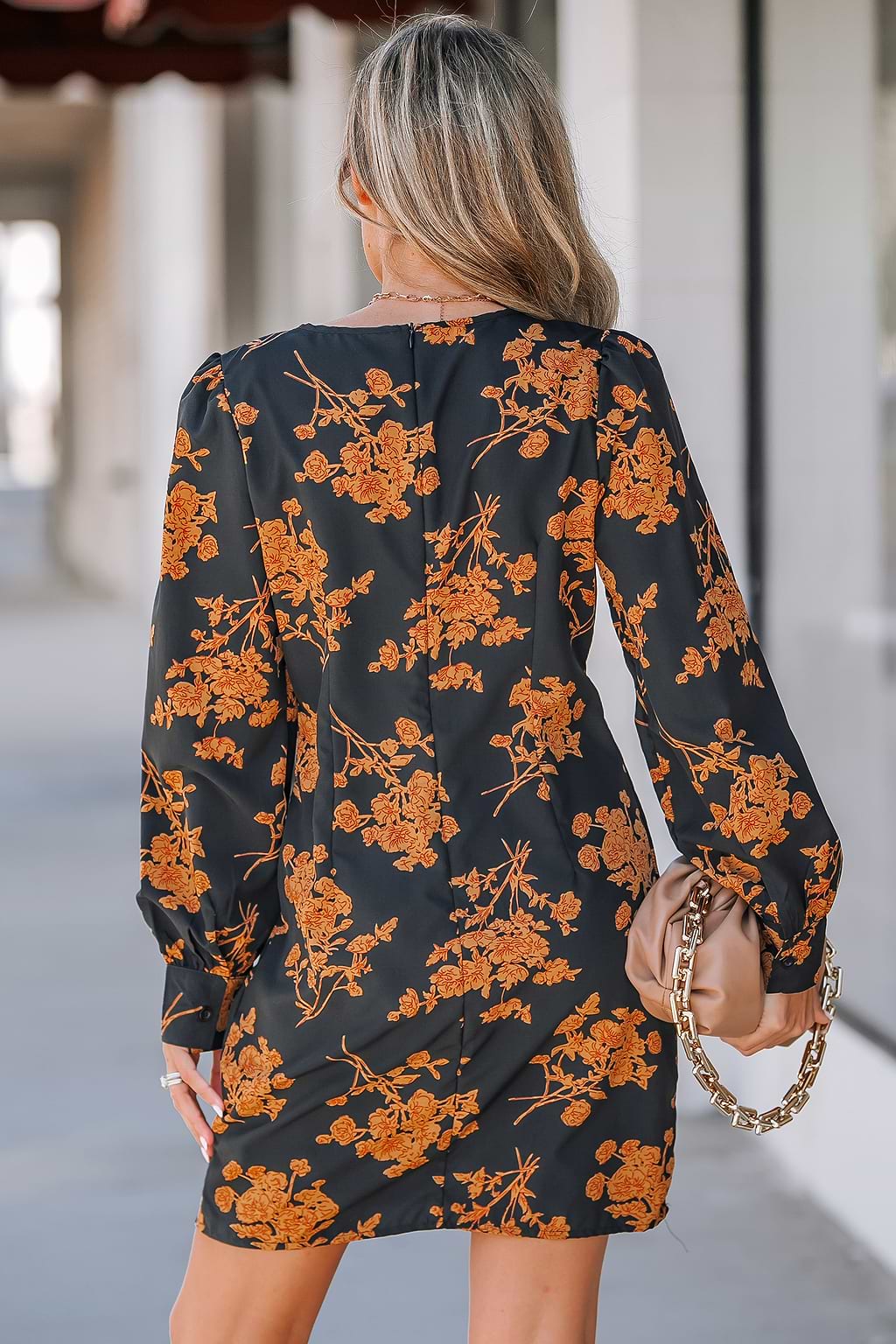 Floral Print Knotted Mini Dress