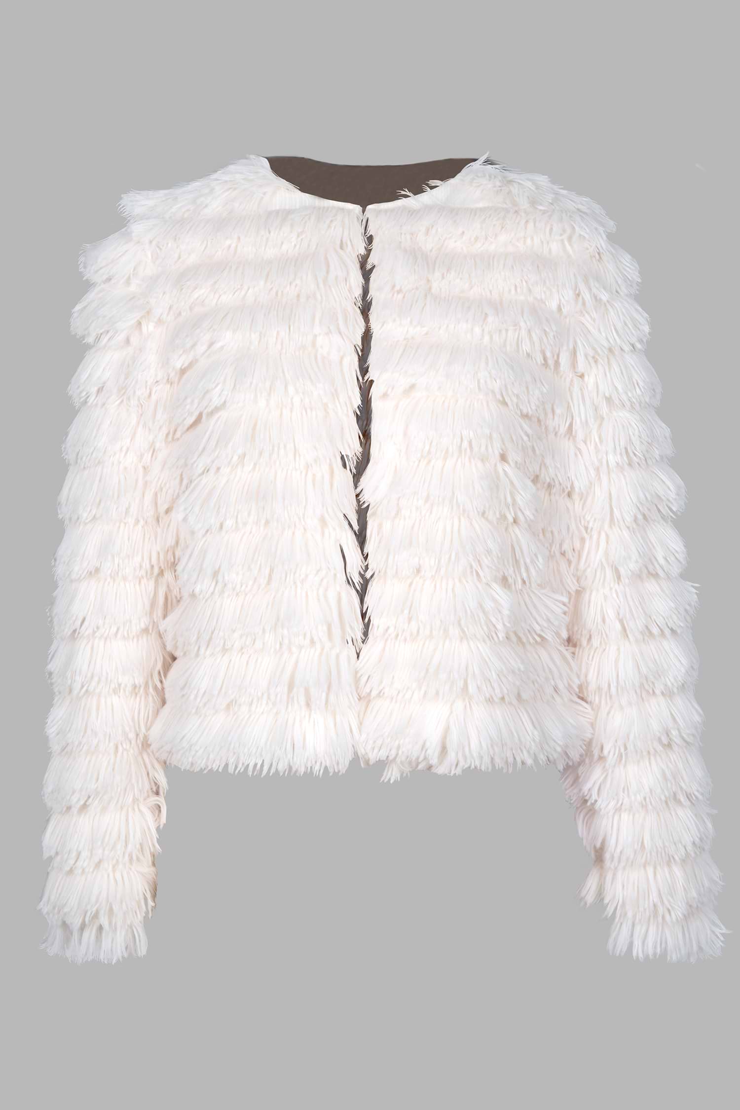 ジャケット・アウター Convertible Faux Fur Tippet Coat Convertible Faux Fur Tippet Coat