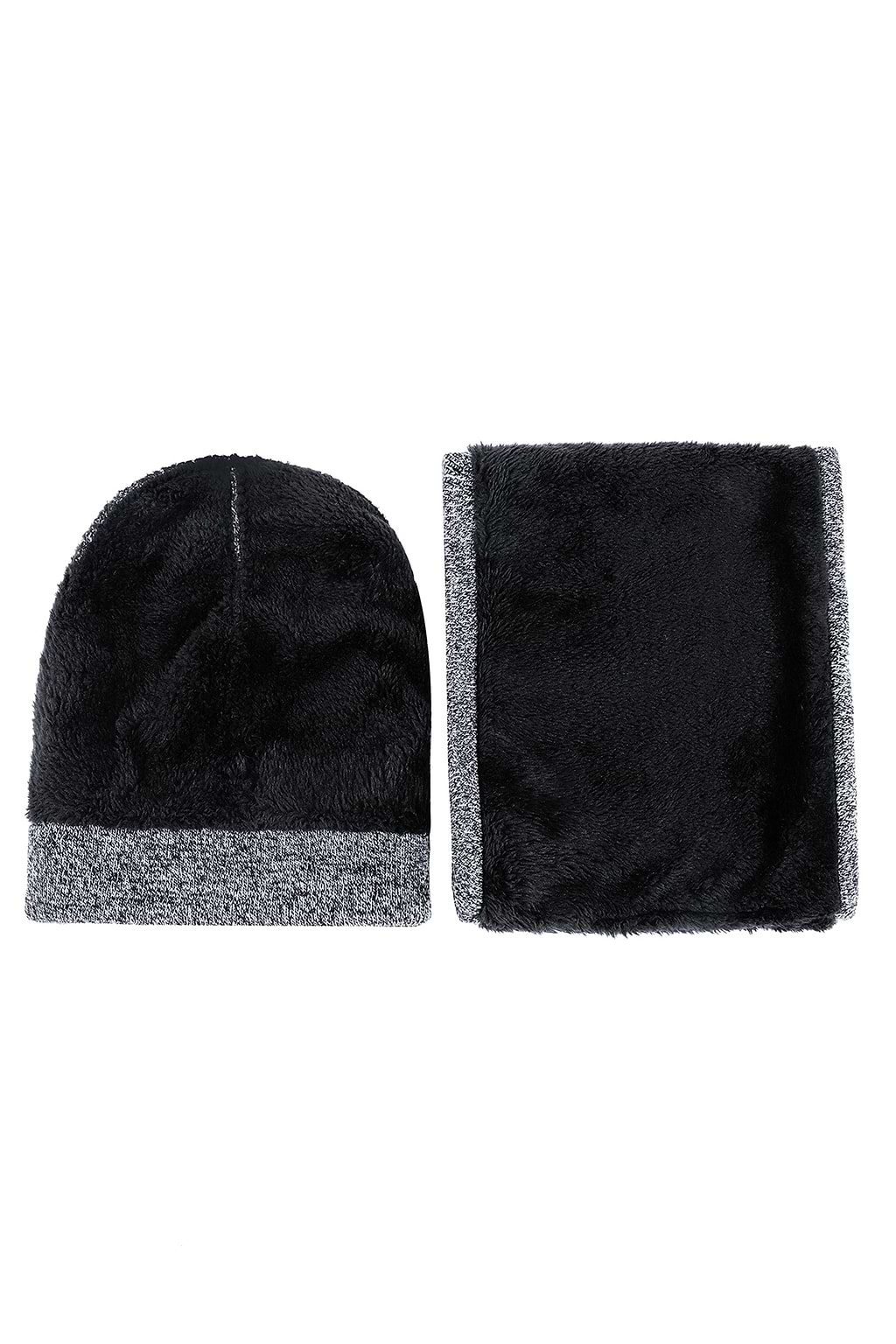 Marled Knit Beanie & Gloves Set