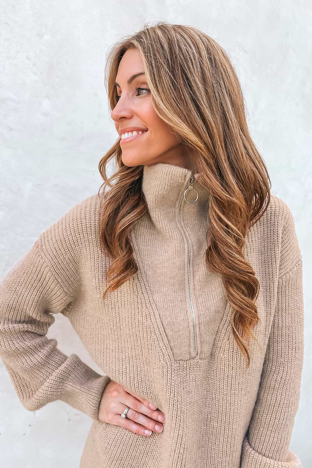 Pull-Zip Jumper Dress
