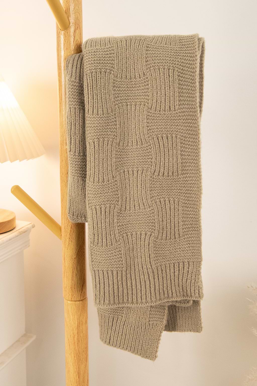 Camel Ribbed Scarf