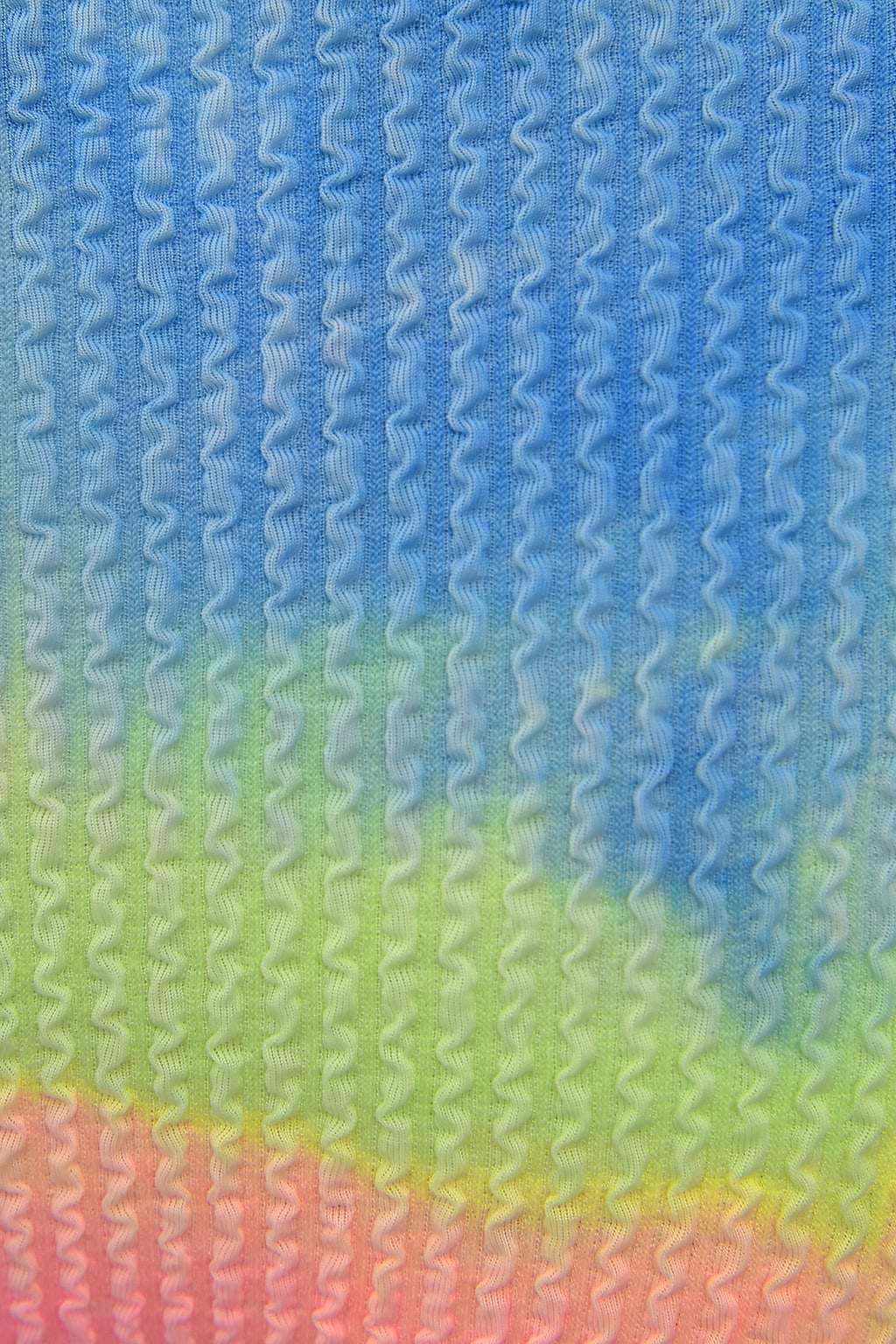 Rainbow Tie-Dye Plunge Top & Standard Rise Bikini Set