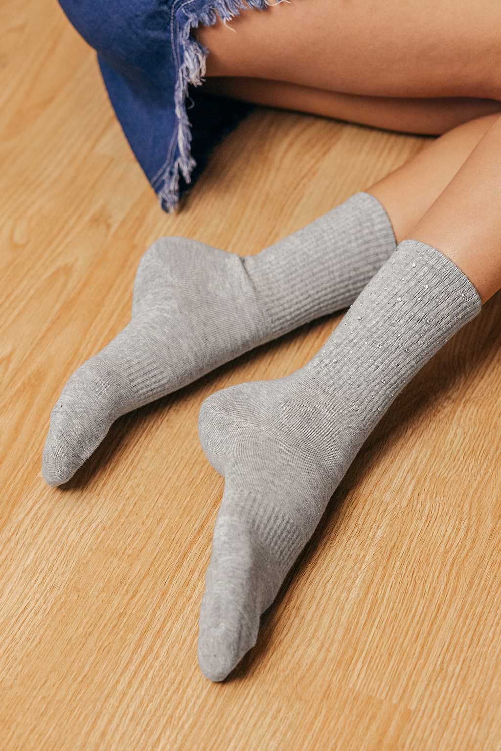 Calcetines de punto jaspeados