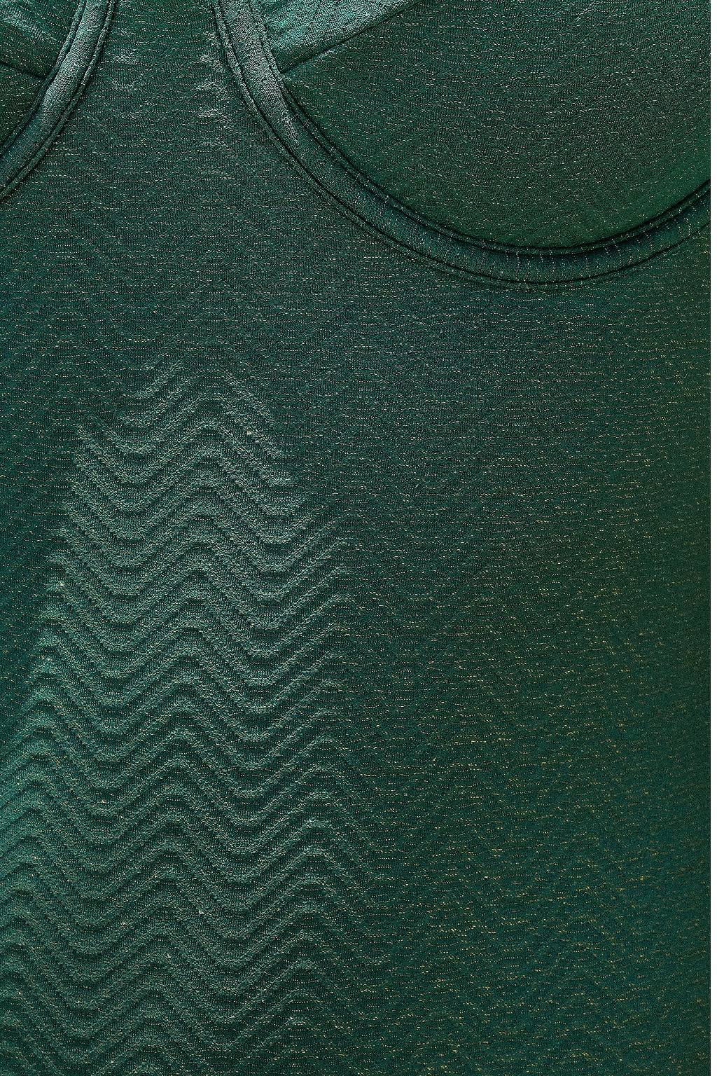 Green Wave Underwire One Piece Swimsuit