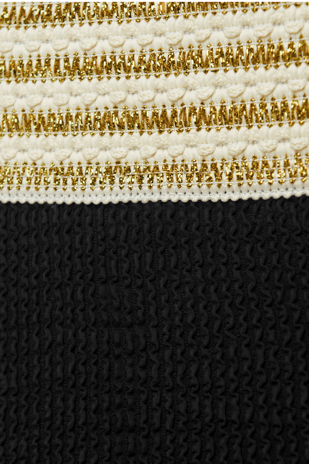 Metallic Striped Wrap Bralette & High Waist Bikini Set