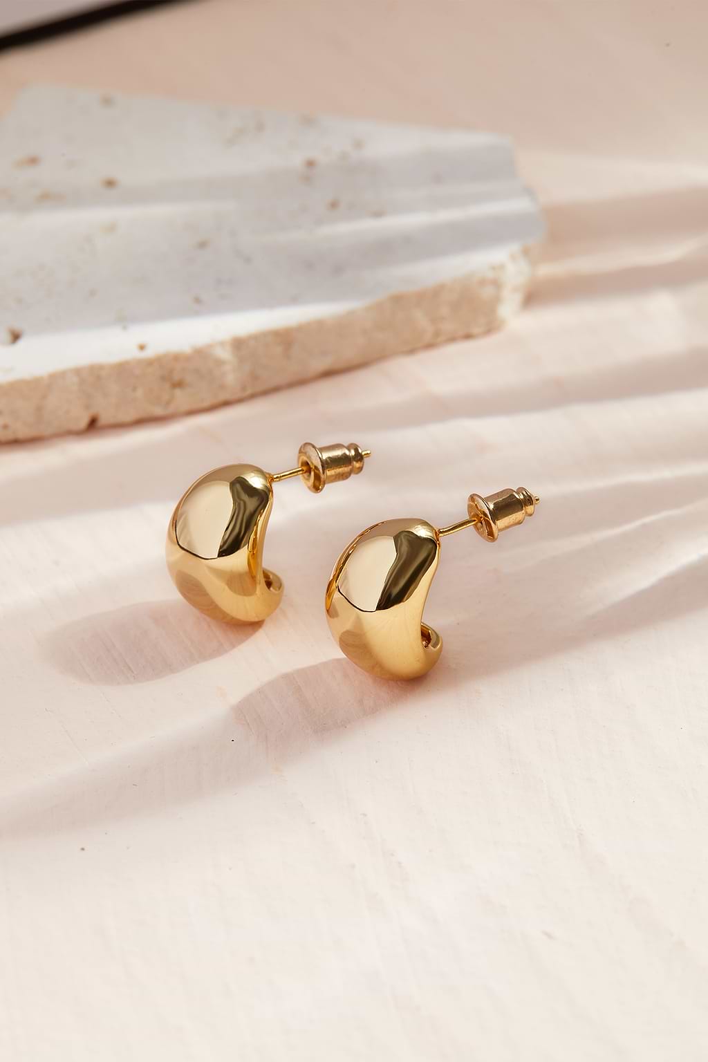 Geo-Tropfen-Ohrringe