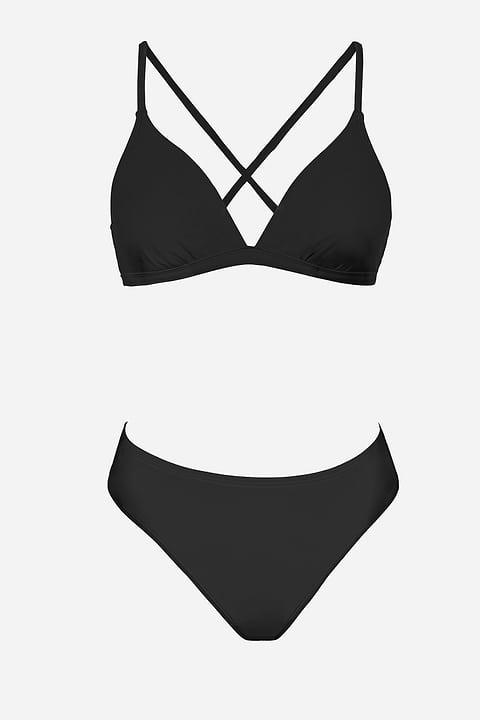 Boho Rhapsody Banded Bralette & Hipster Bikini Set