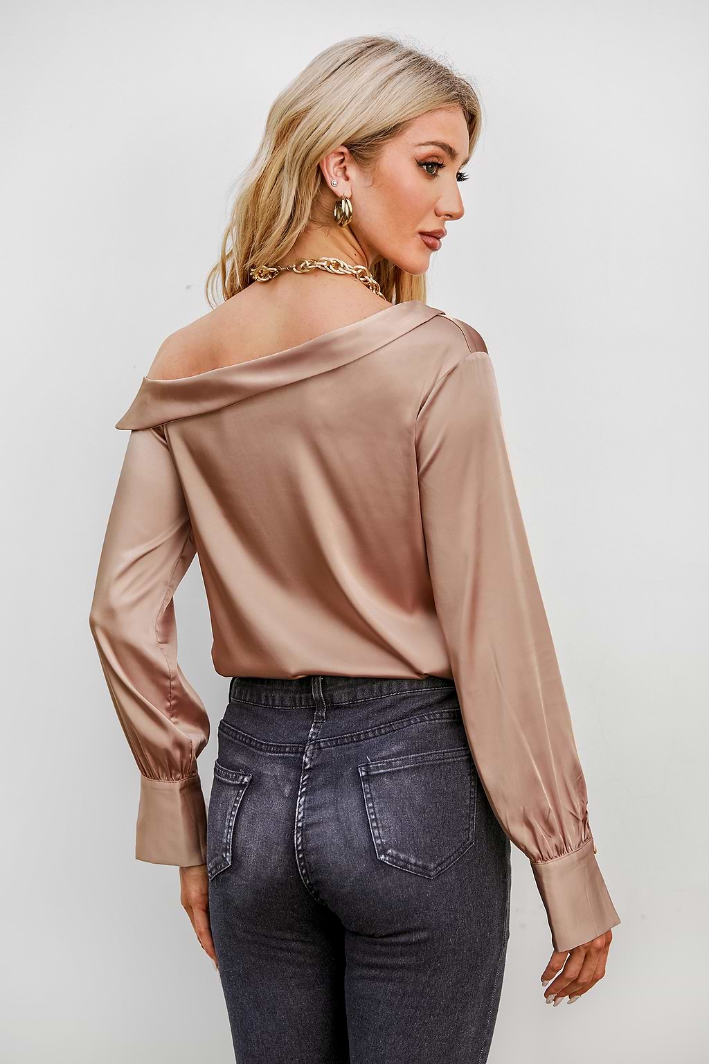 One-Shoulder Long sleeve Top