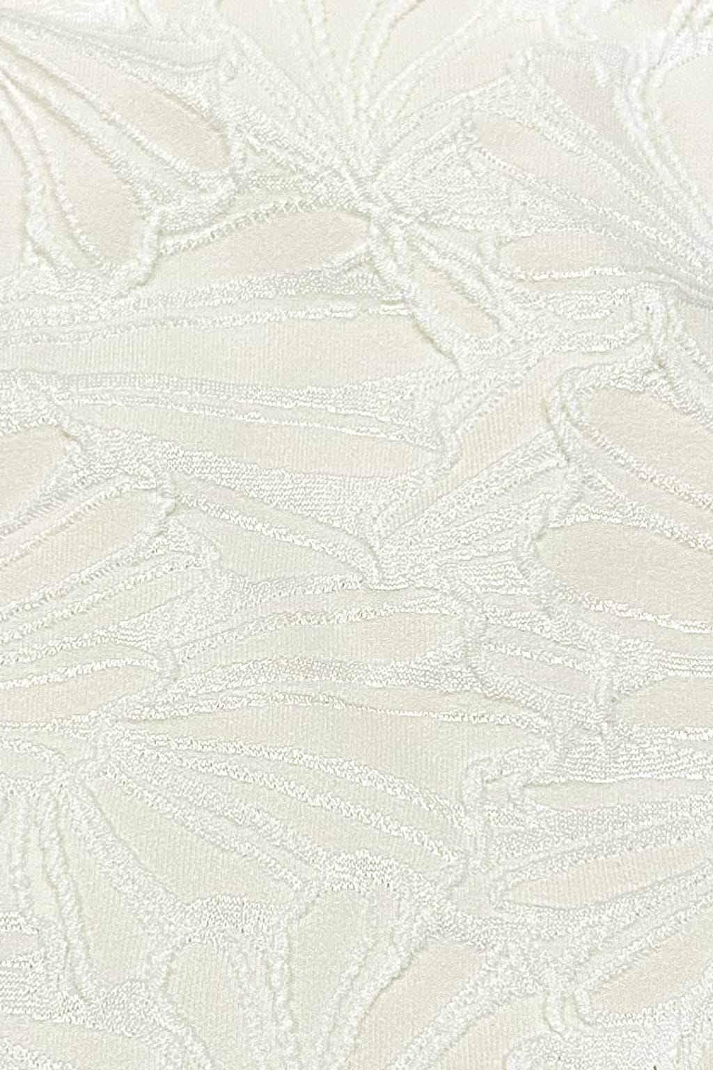 Floral Jacquard Tie Front X-Back Bralette & Hipster Bikini Set