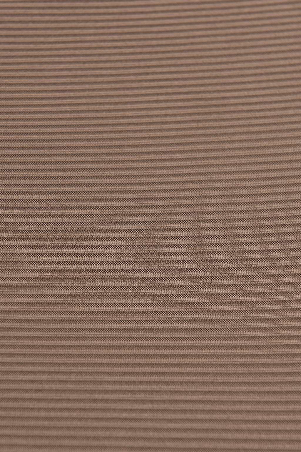 Rib Scoop Bandeau & High Waist Bikini Set