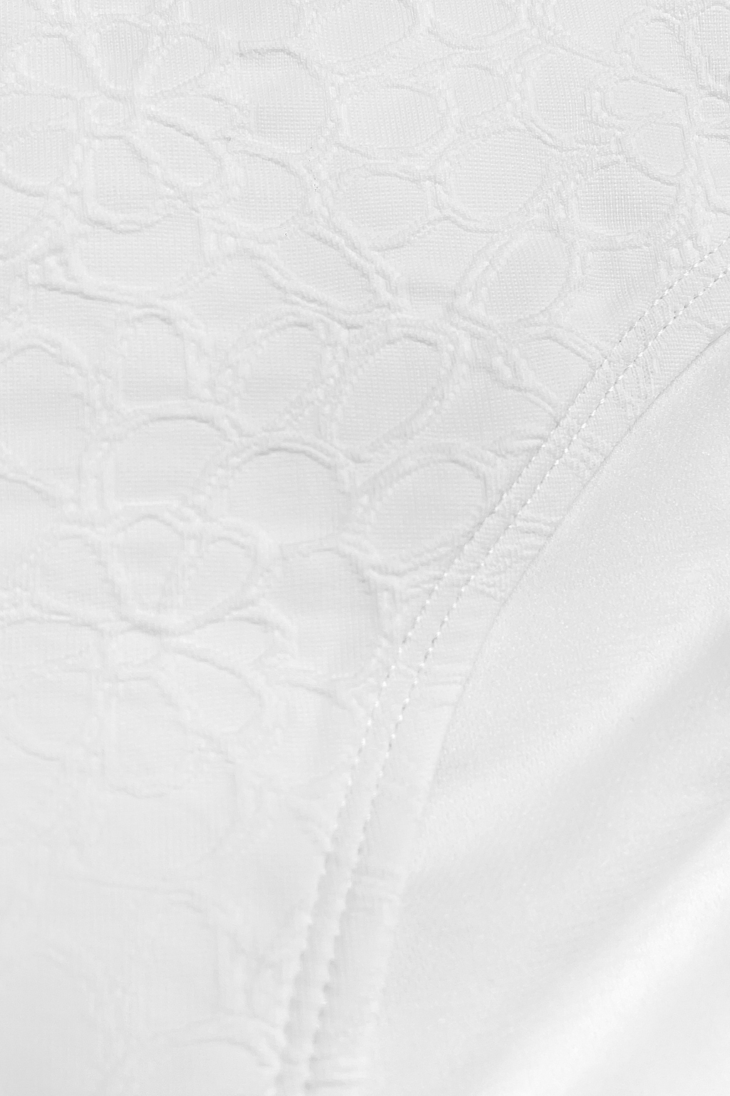 White Texture Tall Tri & Mid-Rise Bikini Swimsuit