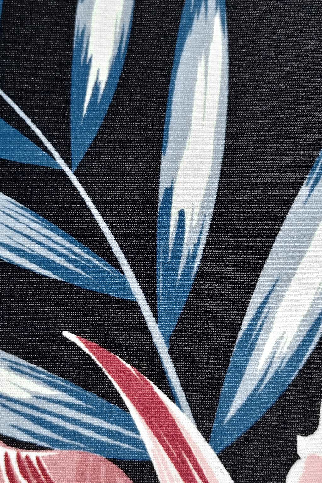 Greenland Aurora Mesh Cutout Wrap Front One Piece Swimsuit