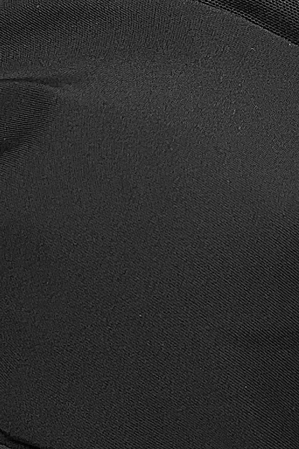 Black U-Wire Mesh Cheeky One Piece Swimsuit