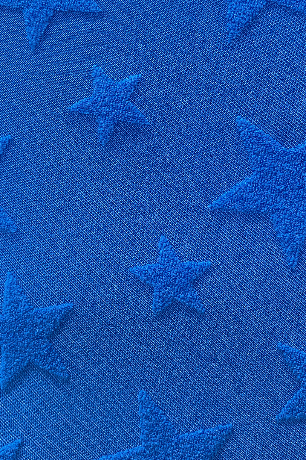 Blue Jacquard Cutout Plunge One Piece Swimsuit