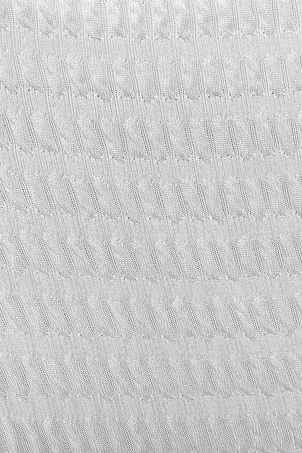 Brilliant White Textured Ruched One Piece Swimsuit