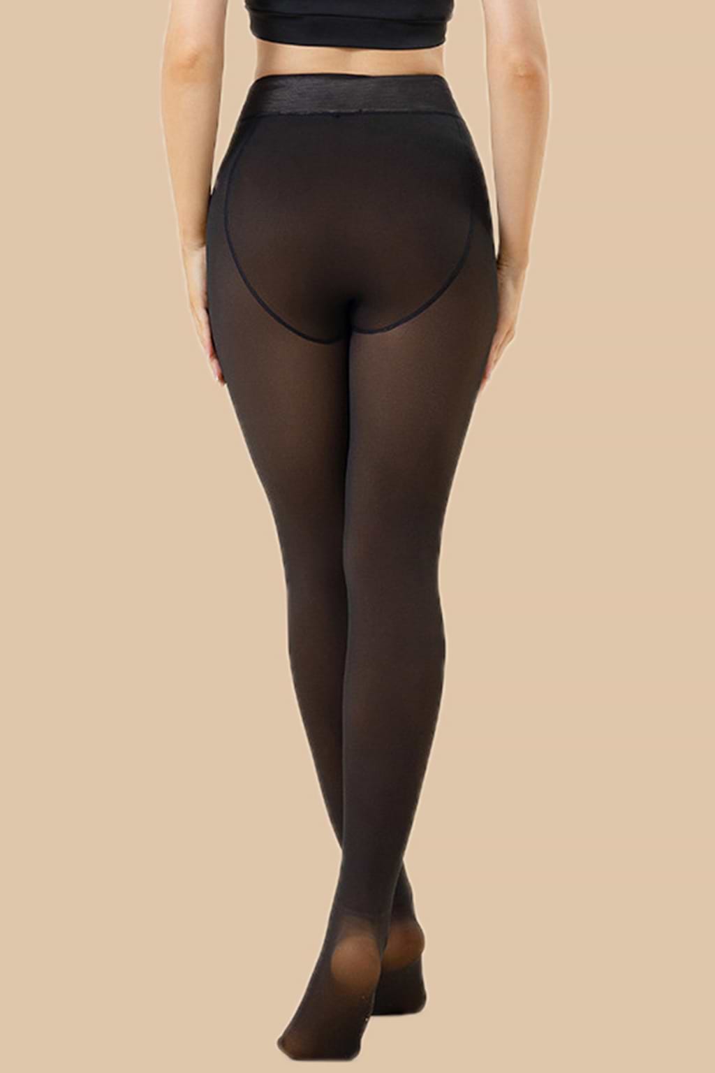 Solid High Waist Tights