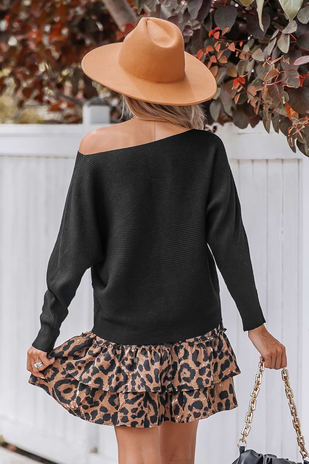 Influencer Edits Cooler Daze One-Shoulder Sweater