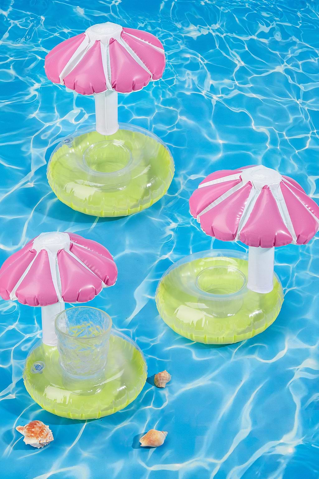 Floral Blow-Up Floating Coaster